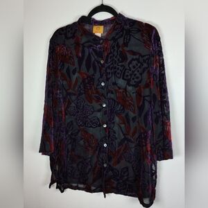 Ruby Rd. Multicolor Button-Down Shirt